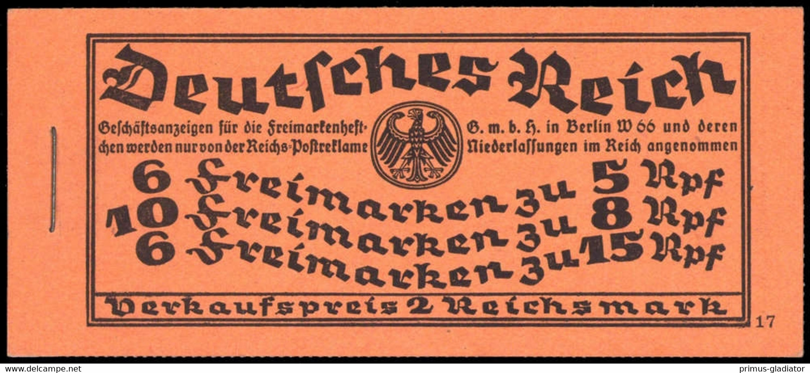 1928, Deutsches Reich, MH 25.11, ** - Carnets