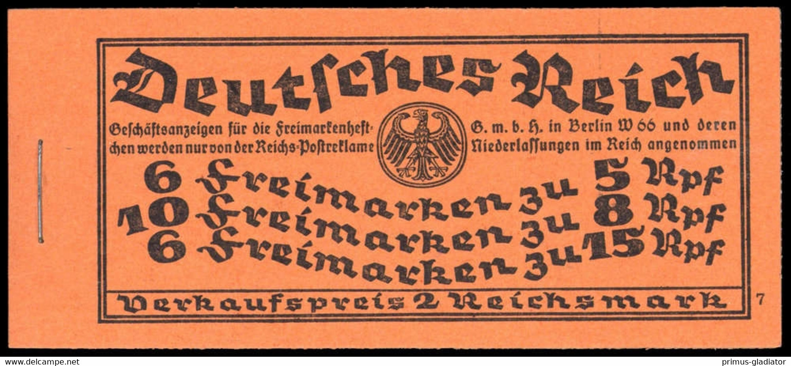 1928, Deutsches Reich, MH 25.1, ** - Markenheftchen