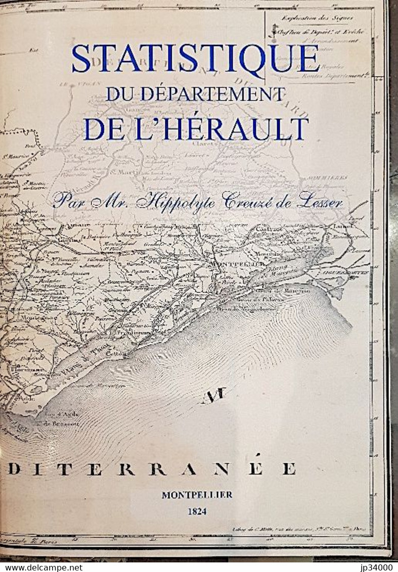 STATISTIQUE DU DEPARTEMENT DE L HERAULT Par Hippolyte Creuze De LESSER Et Jean Claude RICHARD En 2004 - Languedoc-Roussillon