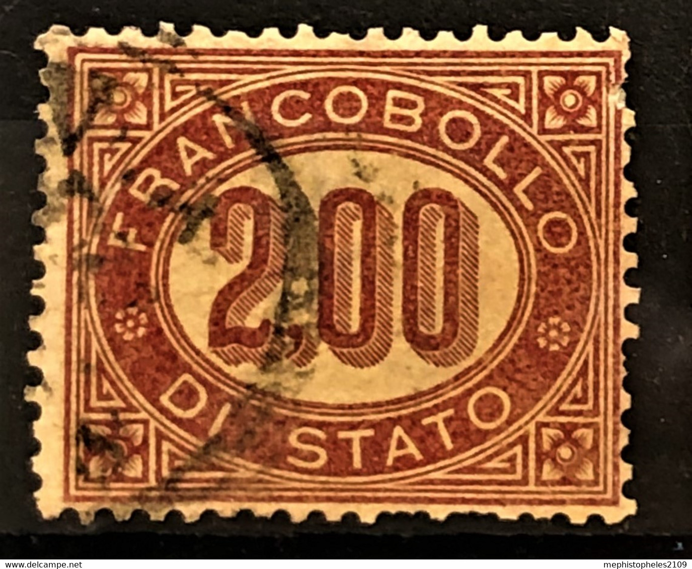 ITALY / ITALIA 1875 - Canceled - Sc# O6 - Official 2,00 - Dienstzegels