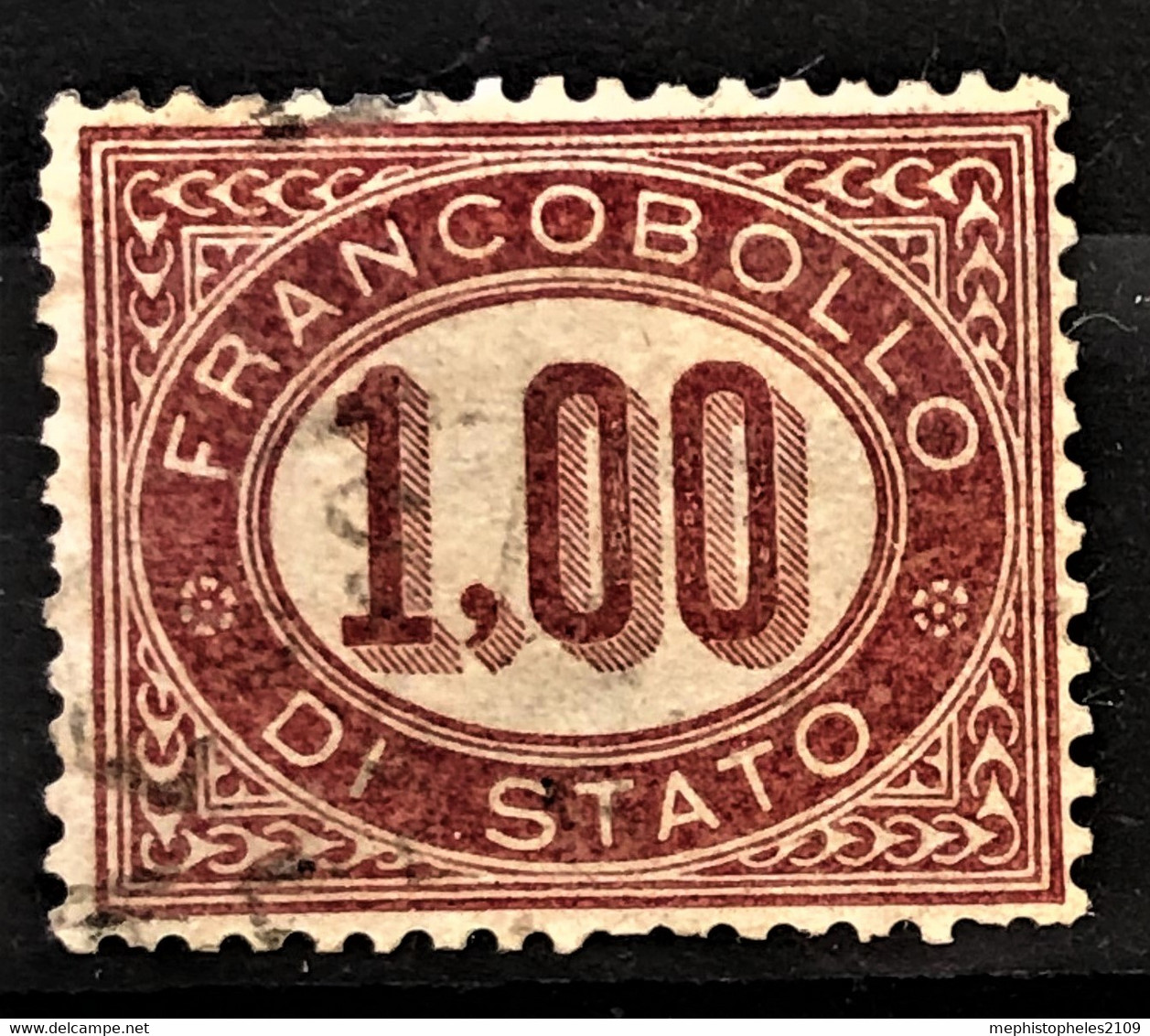 ITALY / ITALIA 1875 - Canceled - Sc# O5 - Official 1,00 - Dienstzegels