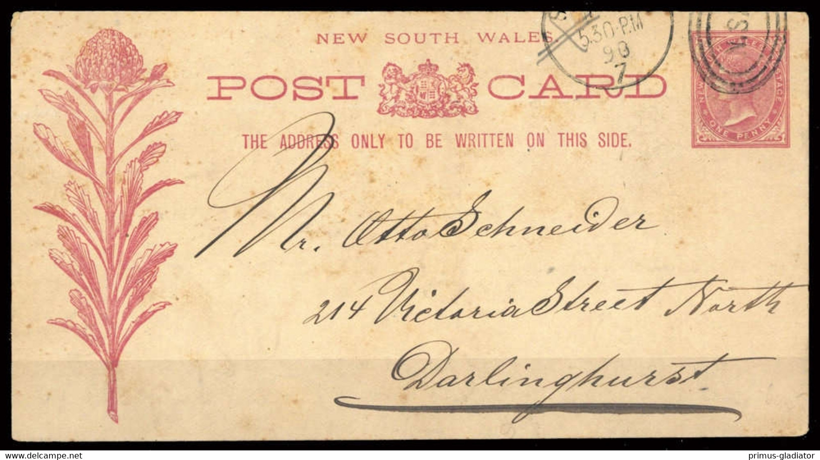 1887, Neusuedwales, P 5 B, Brief - Unclassified