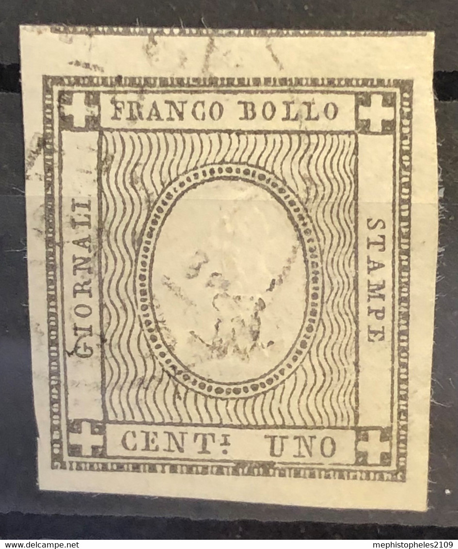 ITALY / ITALIA 1861 - Canceled - Sc# P1 - Newspaper Stamp 1c - Oblitérés