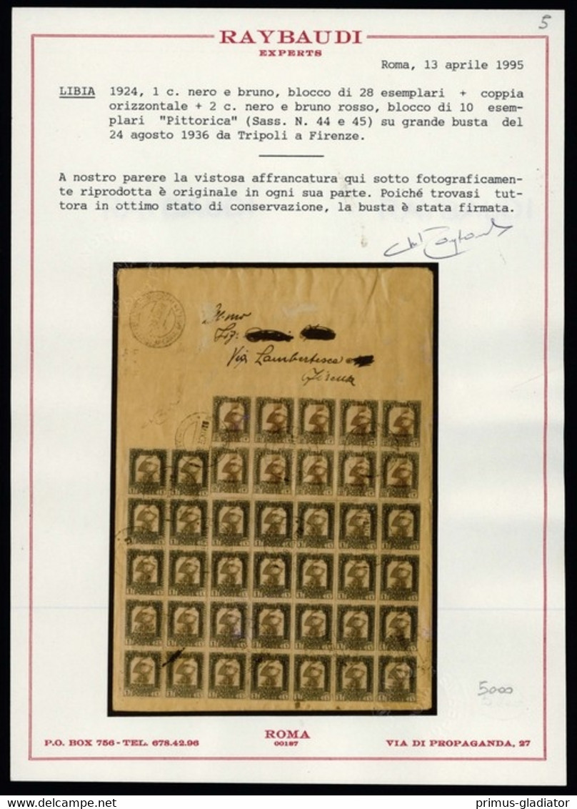 1924, Italienisch-Libyen, 53 (30) + 54 (10), Brief - Otros & Sin Clasificación