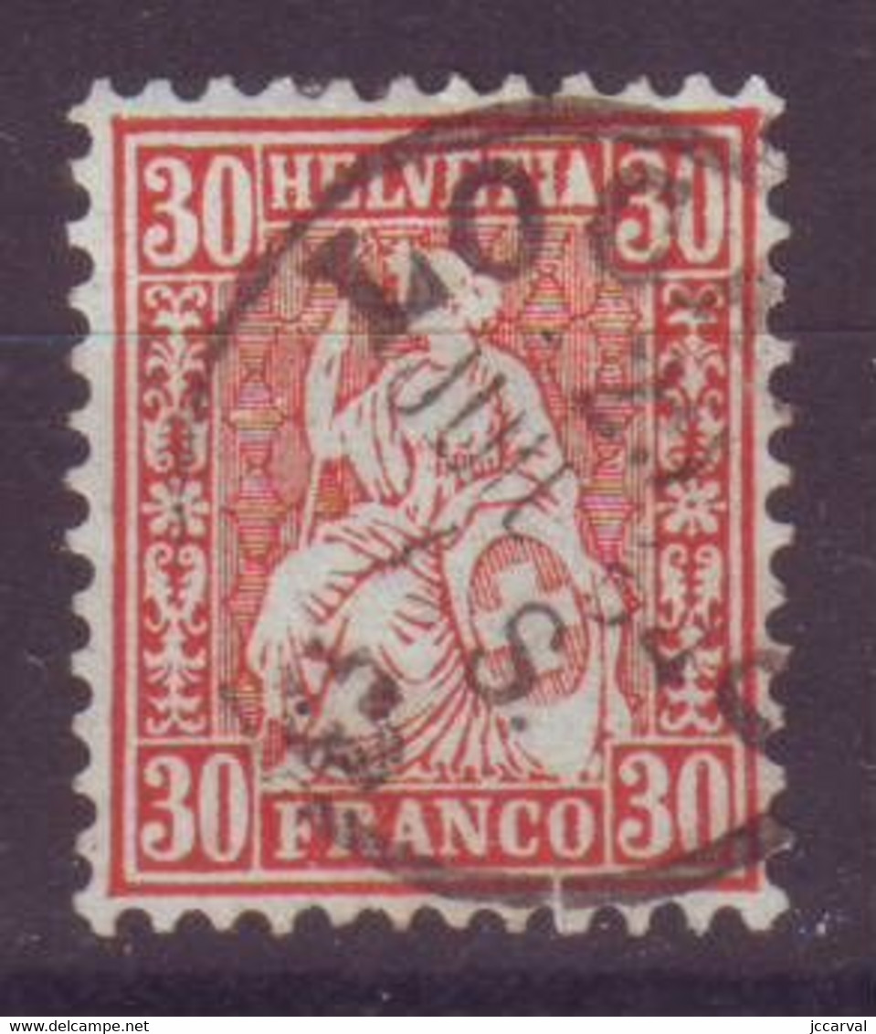 Suisse  Helvetia Assise N°38 Oblitéré - Altri & Non Classificati