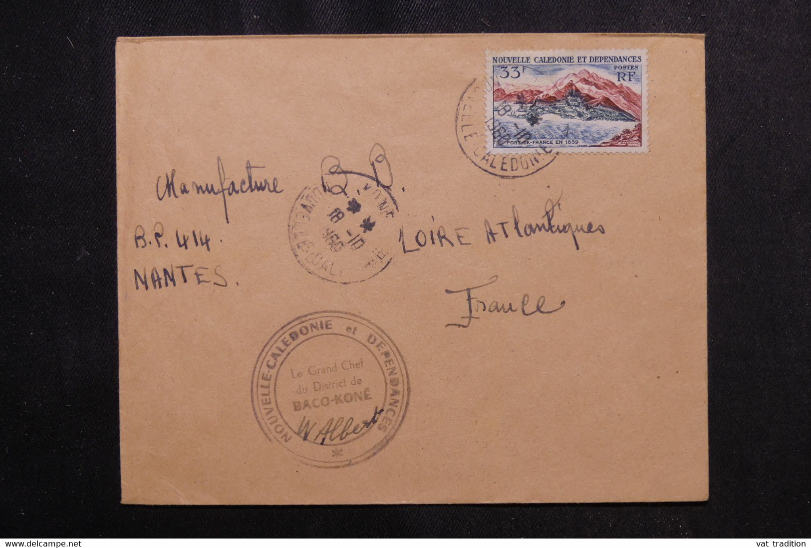 NOUVELLE CALÉDONIE - Enveloppe De Koné Pour Nantes En 1960 - L 72673 - Storia Postale