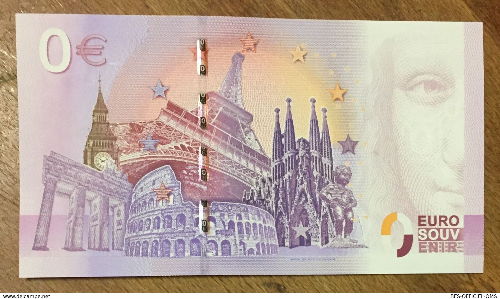 2016 BILLET 0 EURO SOUVENIR DPT 14 LE MÉMORIAL DE CAEN ZERO 0 EURO SCHEIN BANKNOTE PAPER MONEY BANK - Essais Privés / Non-officiels