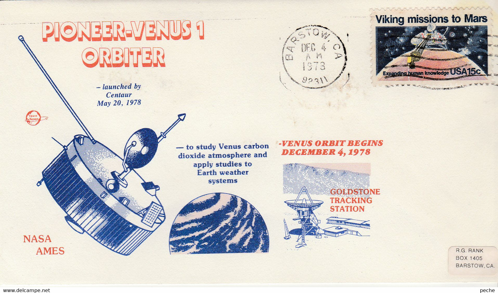 N°692 N -lettre (cover) -Pioneer Venus 1 - America Del Nord