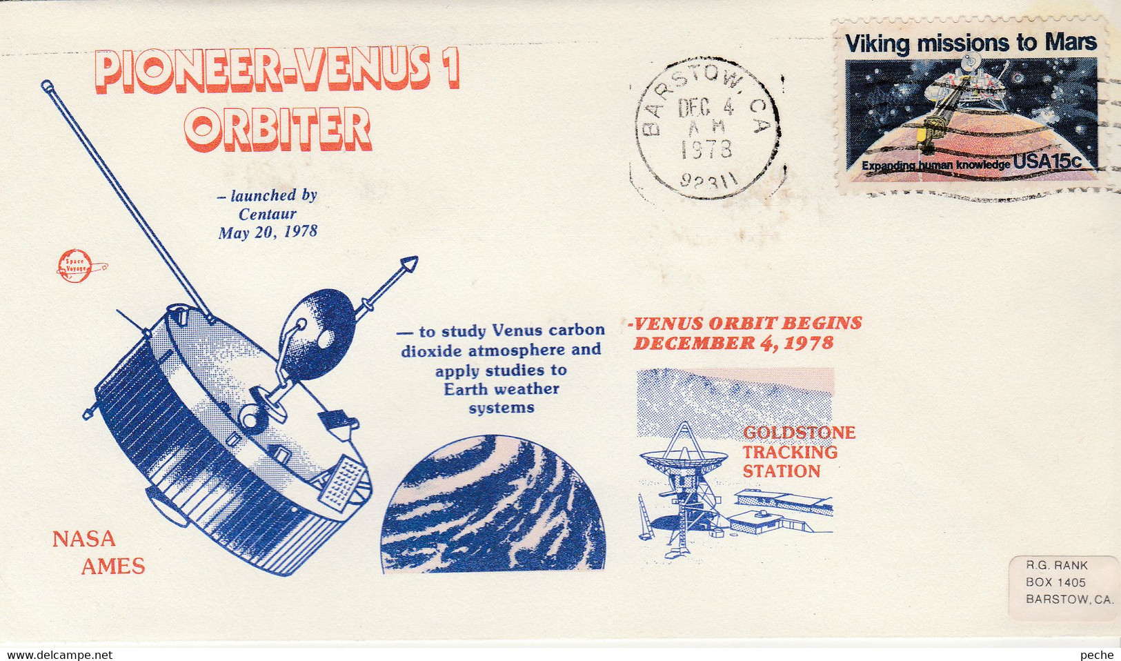 N°692 N -lettre (cover) -Pioneer Venus 1 - North  America