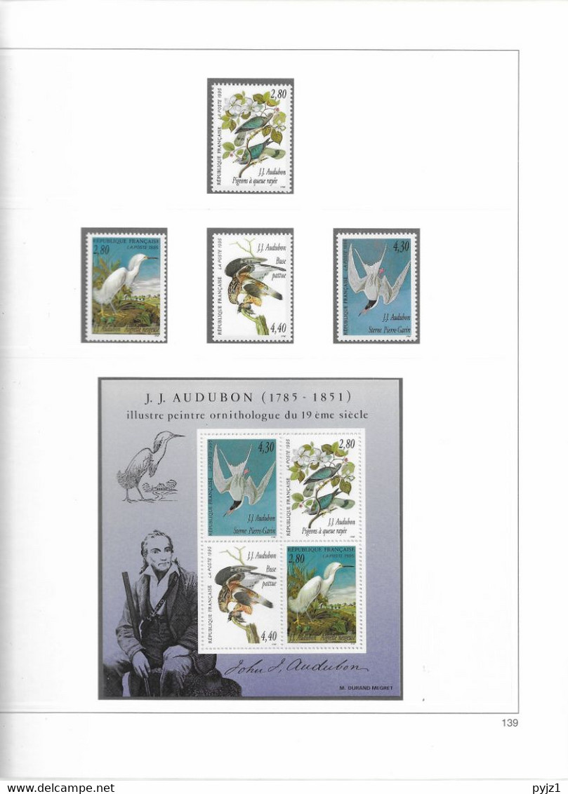 1995 MNH France Année Complète Suivant SAFE Postfris** ( 6 Scans) - 1990-1999