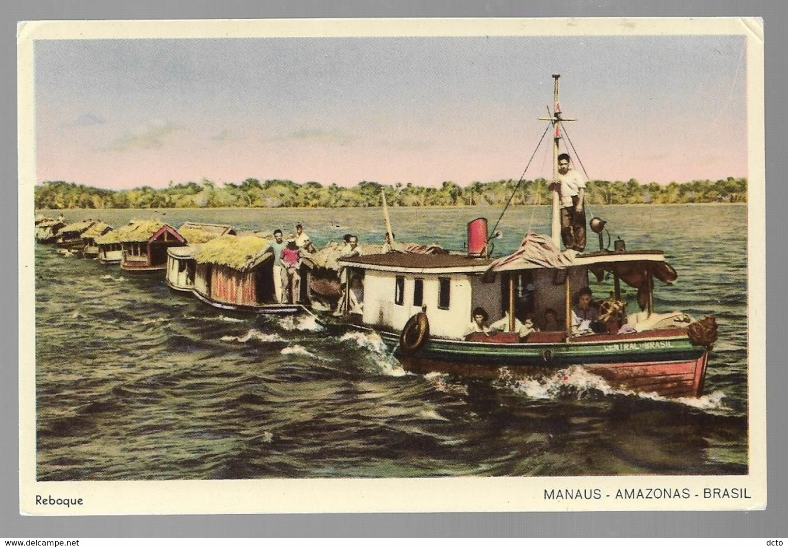 Manaus - Amazonas - Brasil : Reboque - River Tug At Work 386 - Manaus