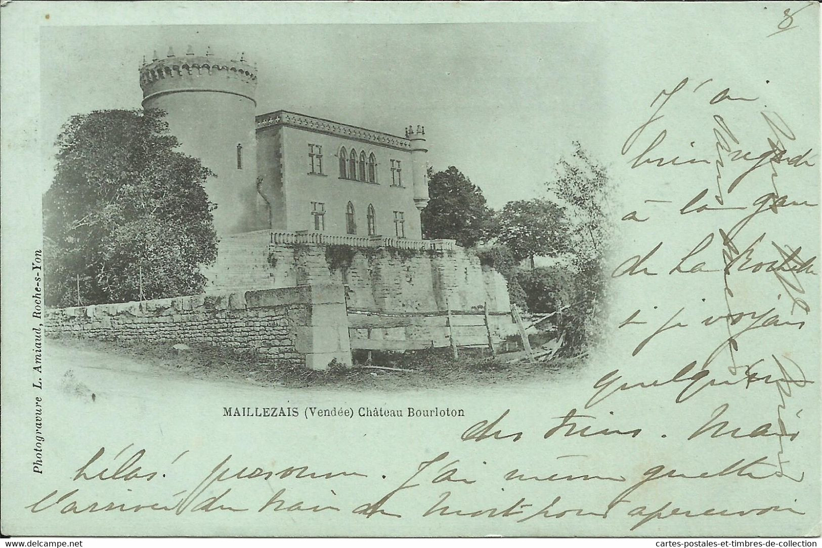 MAILLEZAIS ( Vendée ) , Château Bourloton , 1900 , Carte Précurseur - Maillezais