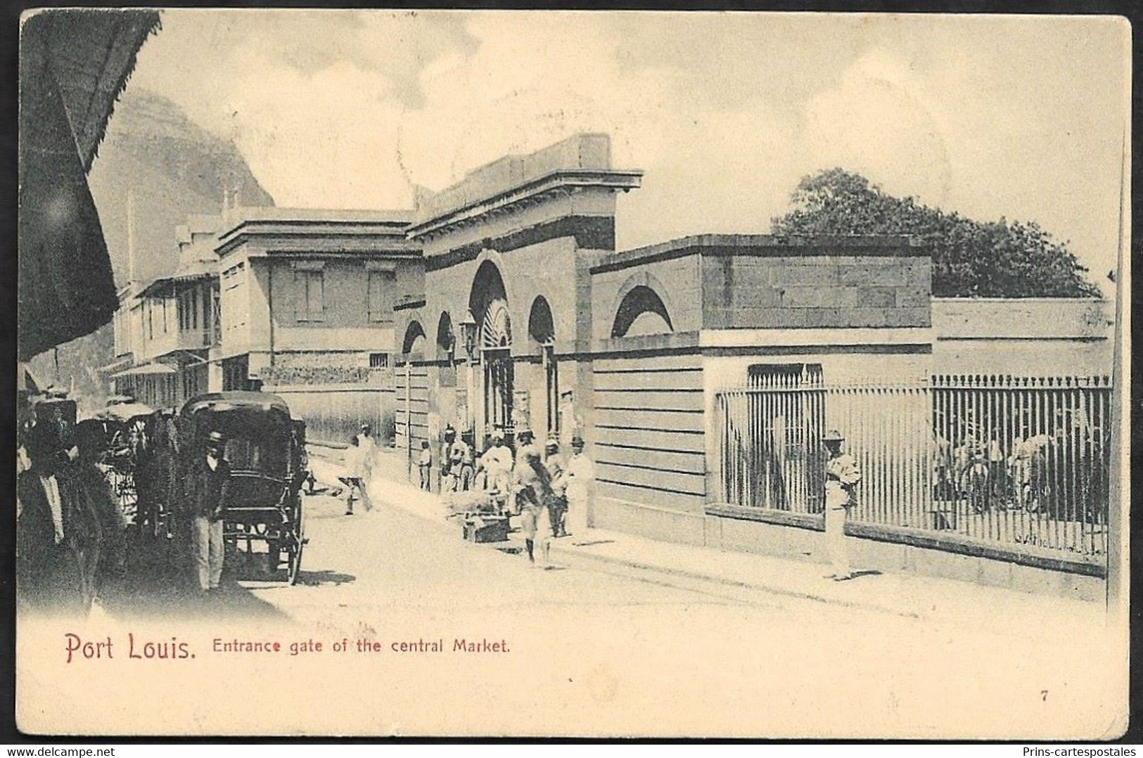 CPA Ile Maurice Port Louis Entrance Gate Of The Central Market- Etat : Voir Scans Recto Verso - Maurice