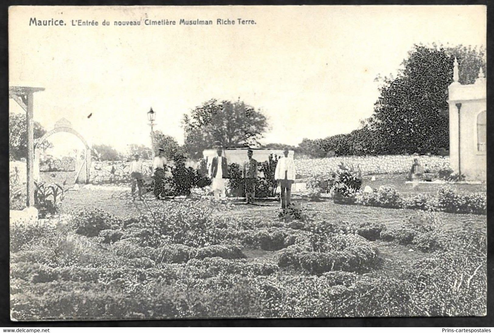 CPA Ile Maurice L'entrée Du Nouveau Cimetière Musulman Riche Terre - Maurice