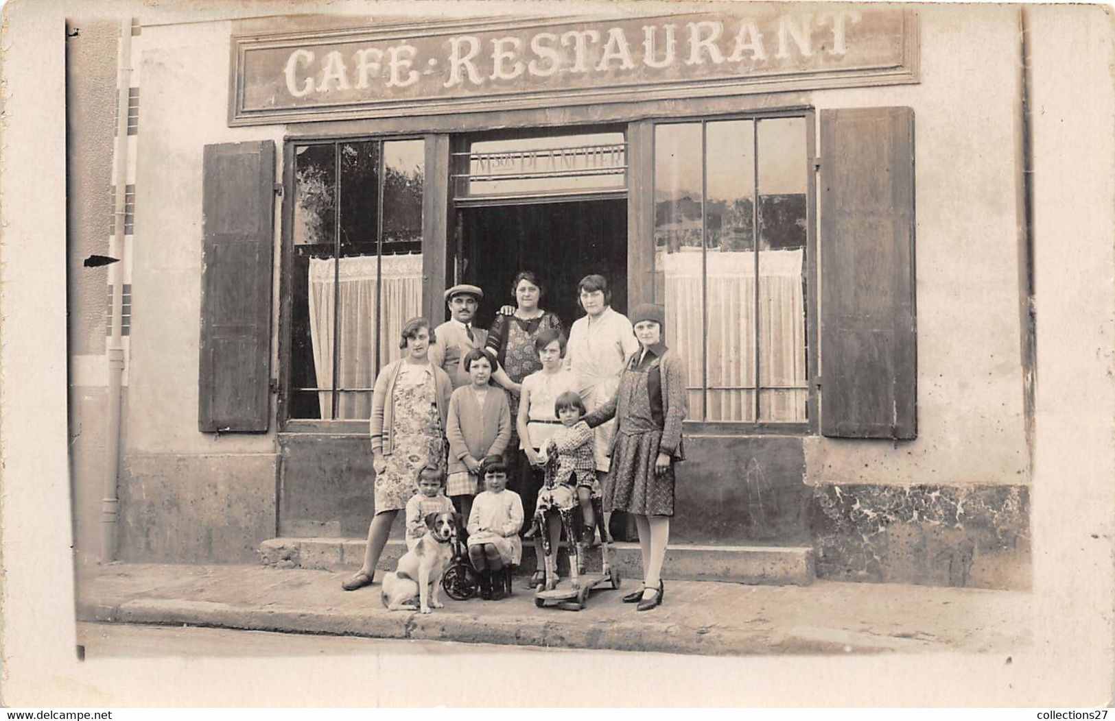 CAFE-RESTAURANT-CARTE-PHOTO-A SITUER - Cafes