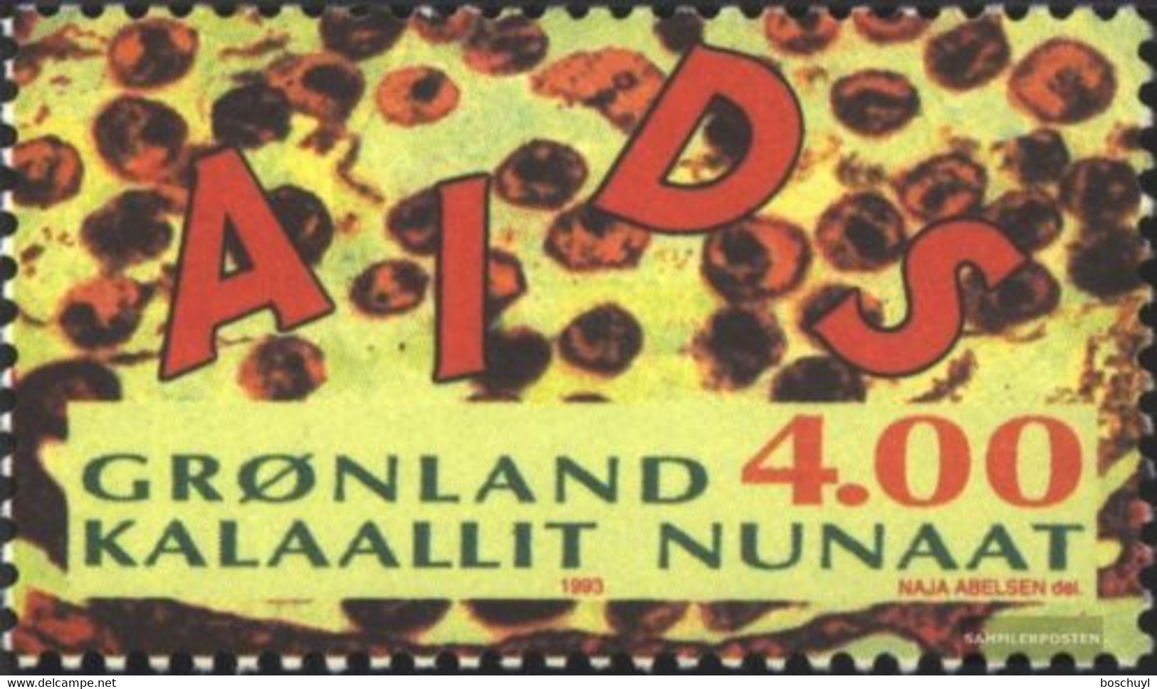 Greenland, 1993, Fight Agains Aids, United Nations, MNH, Michel 238 - Sonstige & Ohne Zuordnung