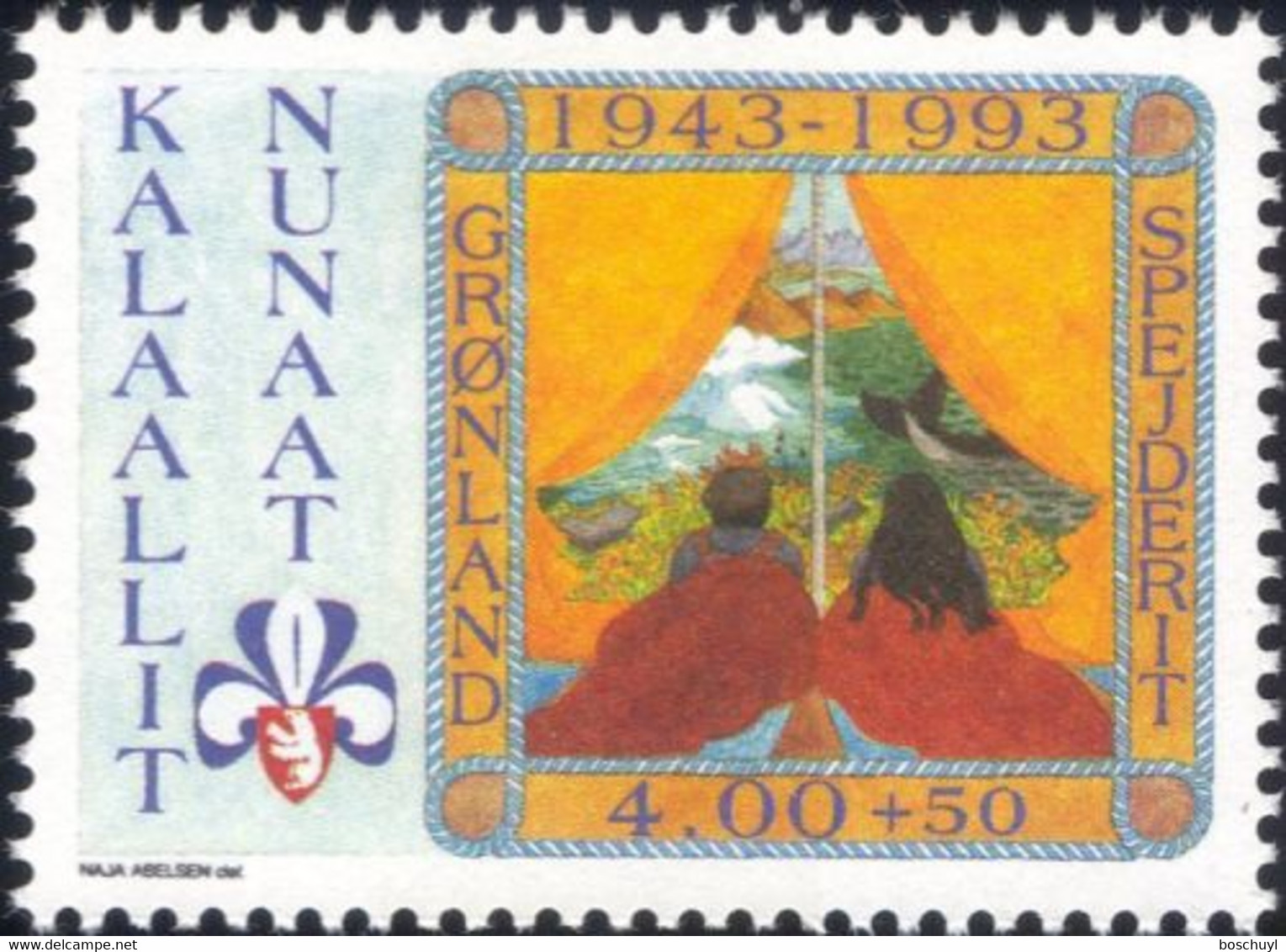 Greenland, 1993, Scouting, Scouts, MNH, Michel 237 - Sonstige & Ohne Zuordnung