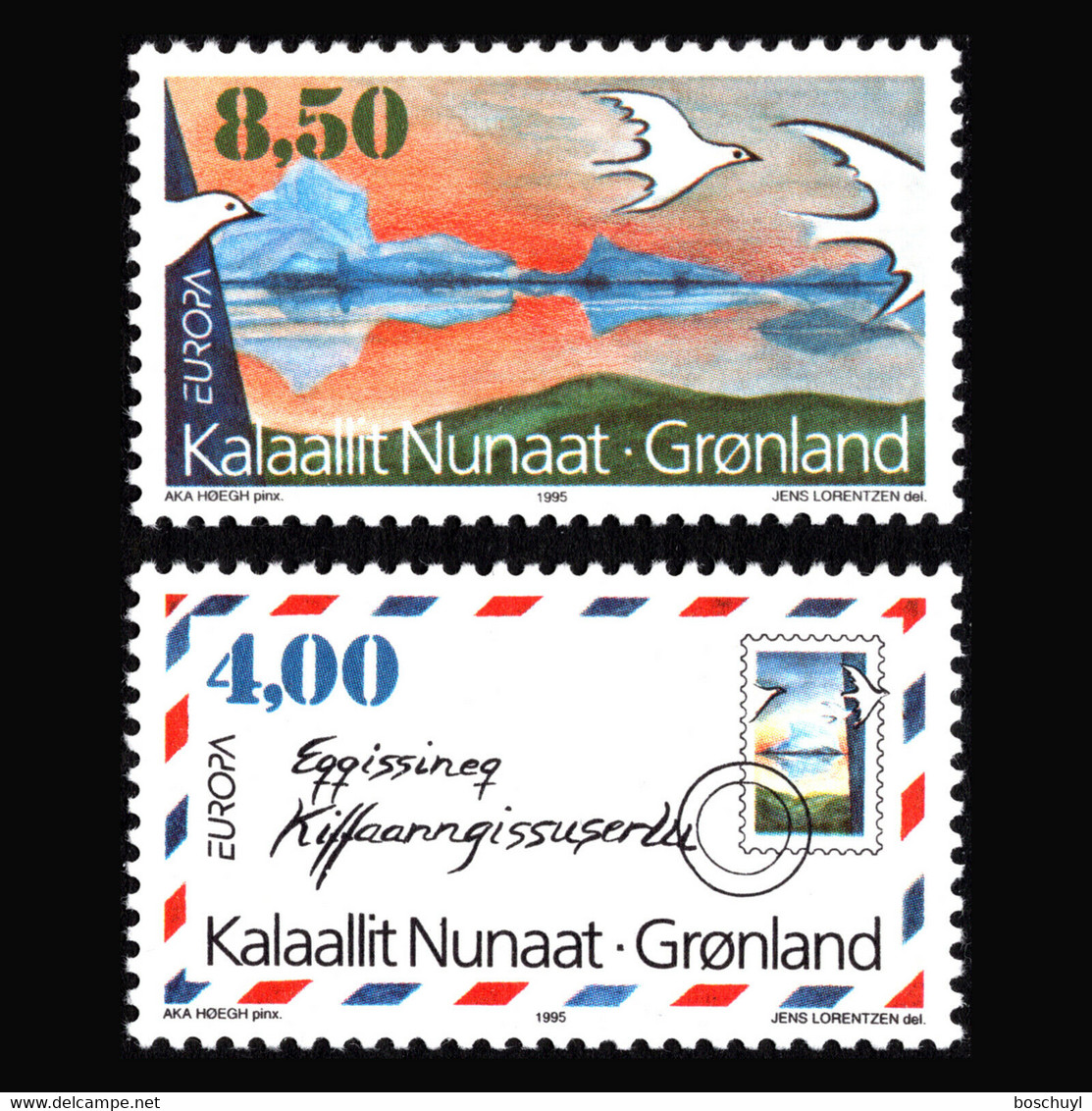 Greenland, 1995, Europa Cept, Peace And Feedom, MNH, Michel 262-263 - Sonstige & Ohne Zuordnung