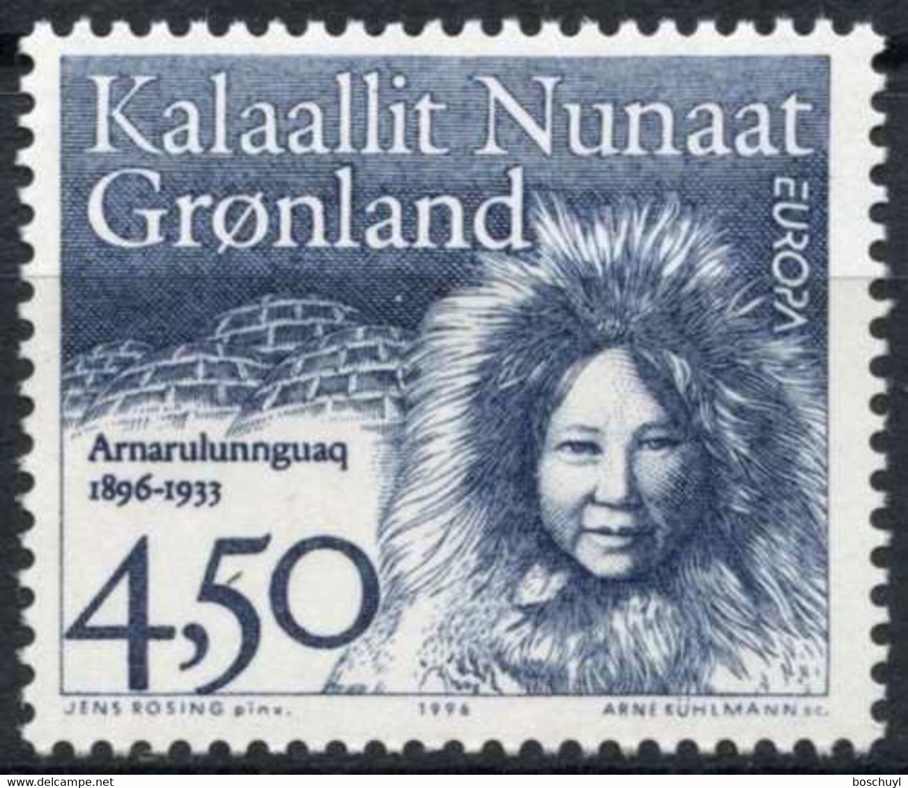 Greenland, 1996, Famous Women, Expedition Assistent, MNH, Michel 293 - Sonstige & Ohne Zuordnung