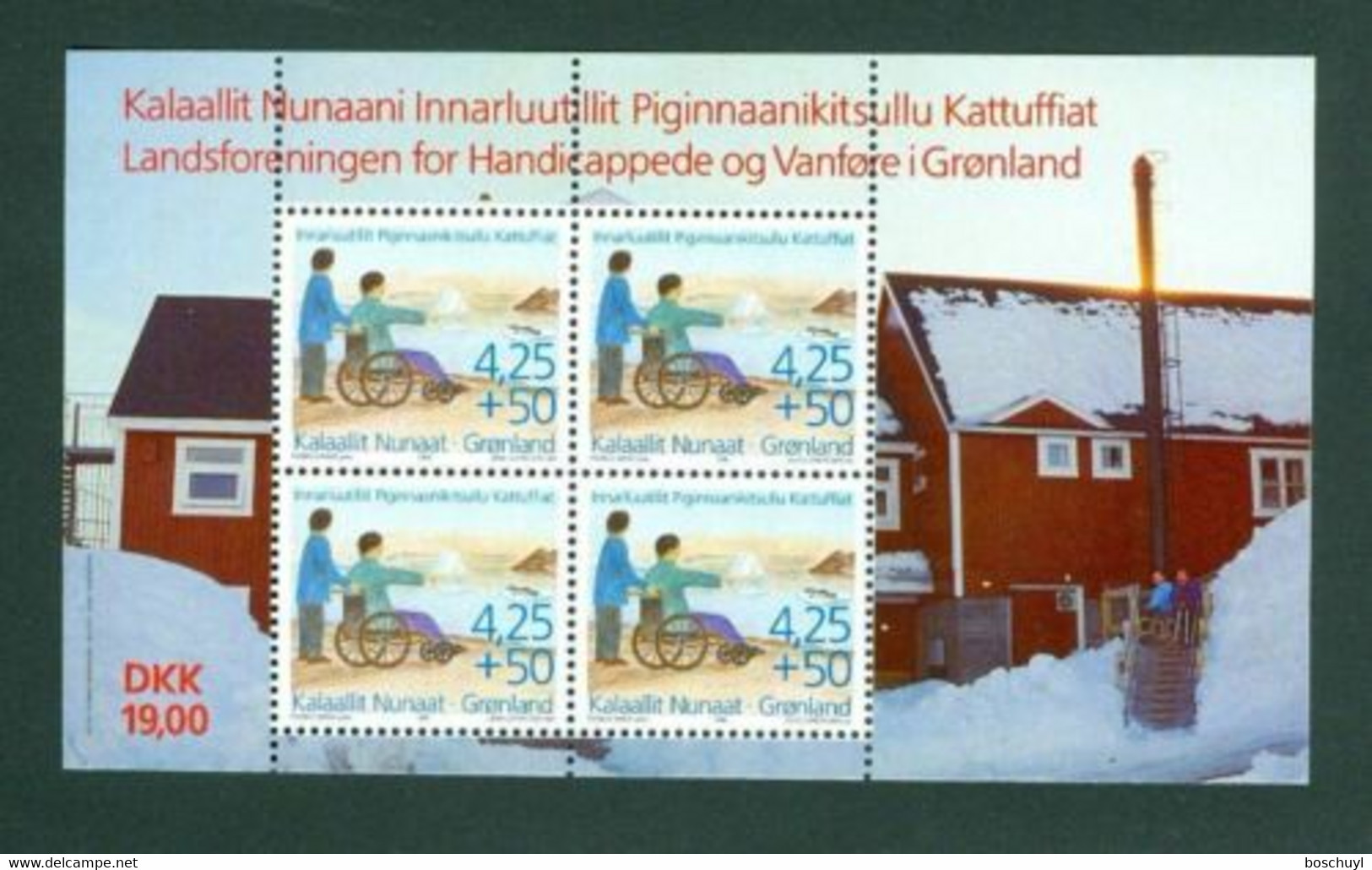 Greenland, 1996, Society For Disabled People, MNH, Michel Block 11 - Sonstige & Ohne Zuordnung