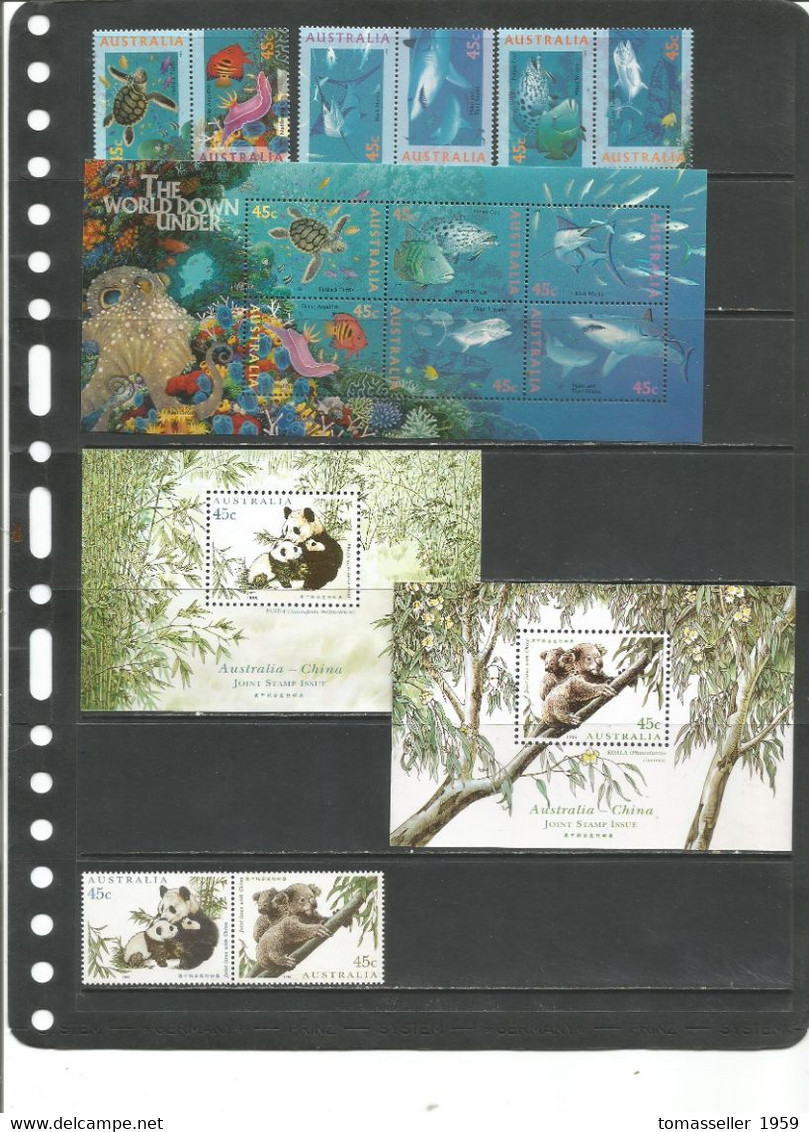 AUSTRALIA  14 !!! Complete Years (1994-2007y.y.)  Almost 300 Issues - Stamps+m/s+book. - Années Complètes