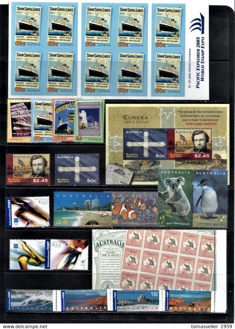 AUSTRALIA  14 !!! Complete years (1994-2007y.y.)  Almost 300 issues - stamps+m/s+book.