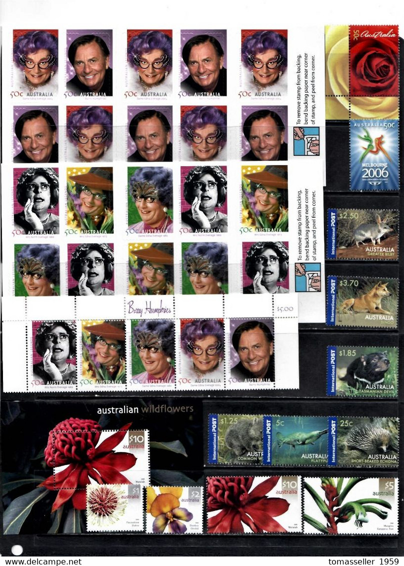 AUSTRALIA  14 !!! Complete years (1994-2007y.y.)  Almost 300 issues - stamps+m/s+book.