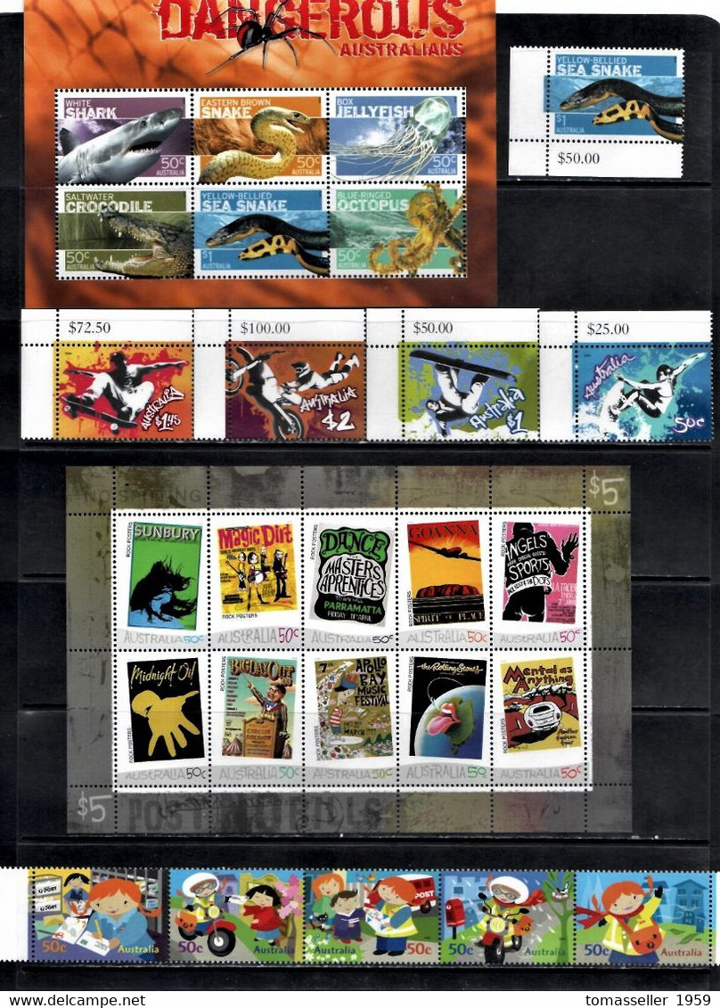 AUSTRALIA  14 !!! Complete years (1994-2007y.y.)  Almost 300 issues - stamps+m/s+book.