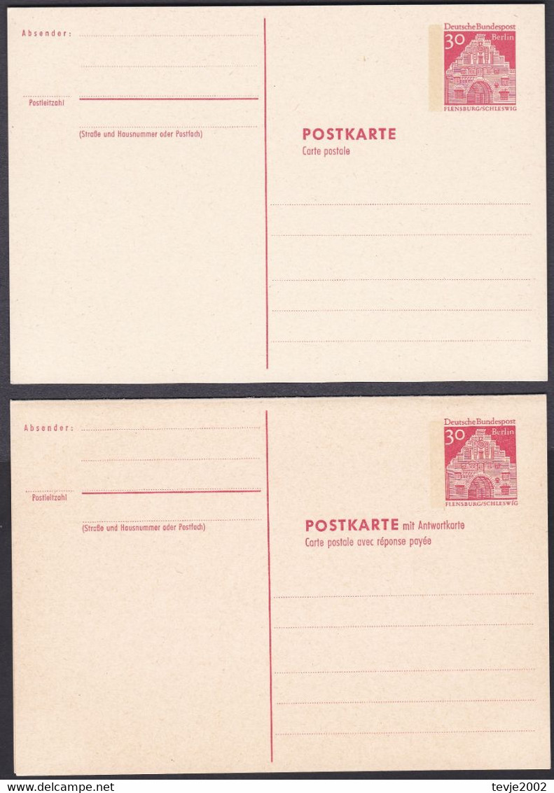 Berlin - Postkarte Mi.Nr. P 72 + P 75 - Postfrisch MNH - Cartoline - Nuovi