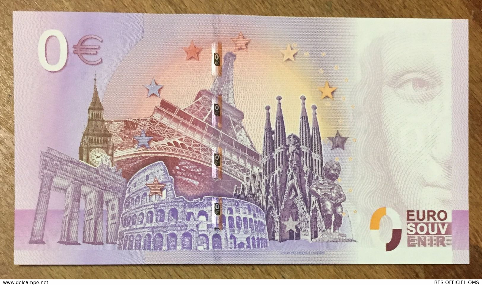 2016 BILLET 0 EURO SOUVENIR DPT 06 MUSÉE PRÉHISTORIQUE DES GORGES DU VERDON ZERO 0 EURO SCHEIN BANKNOTE PAPER MONEY BANK - Privatentwürfe