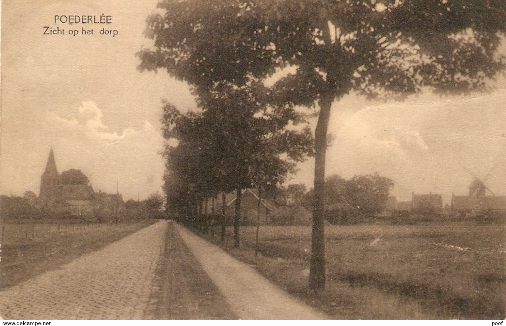 Poederlee : Zicht Op Het Dorp  ( Met Molen ) - Lille