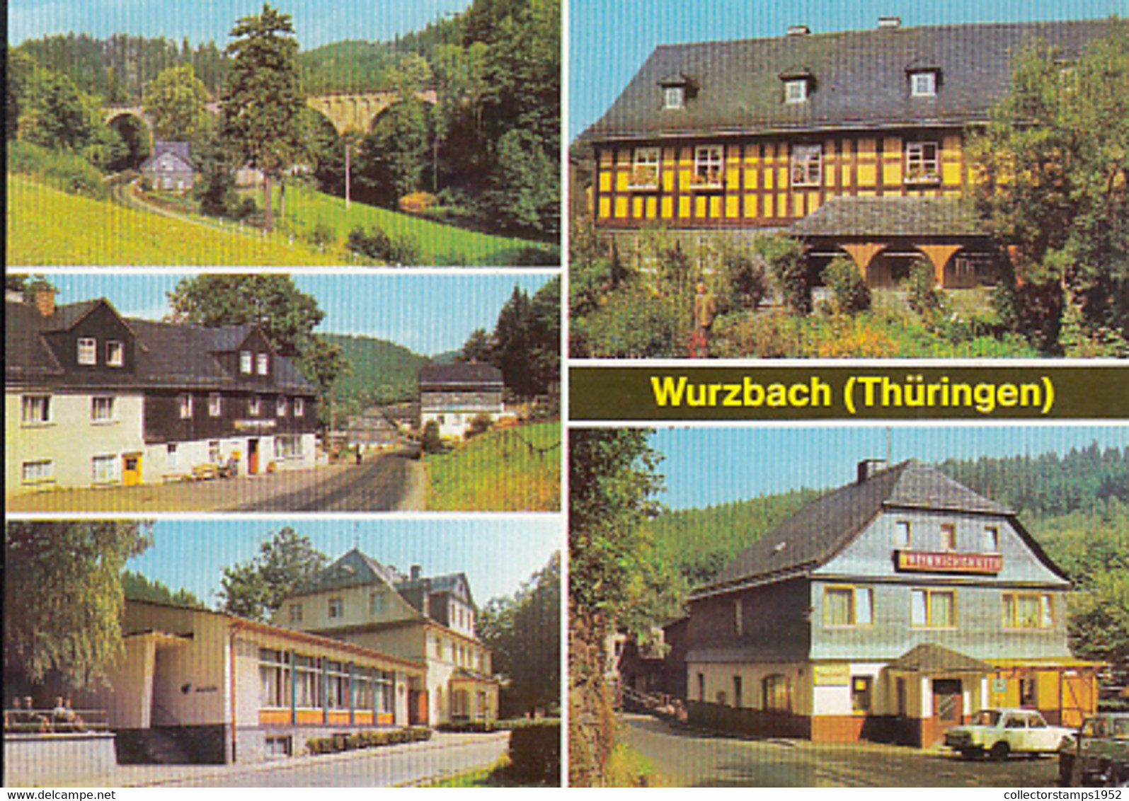 91010- WURZBACH- DIFFERENT VILLAGE VIEWS, BRIDGE, CAR - Wurzbach