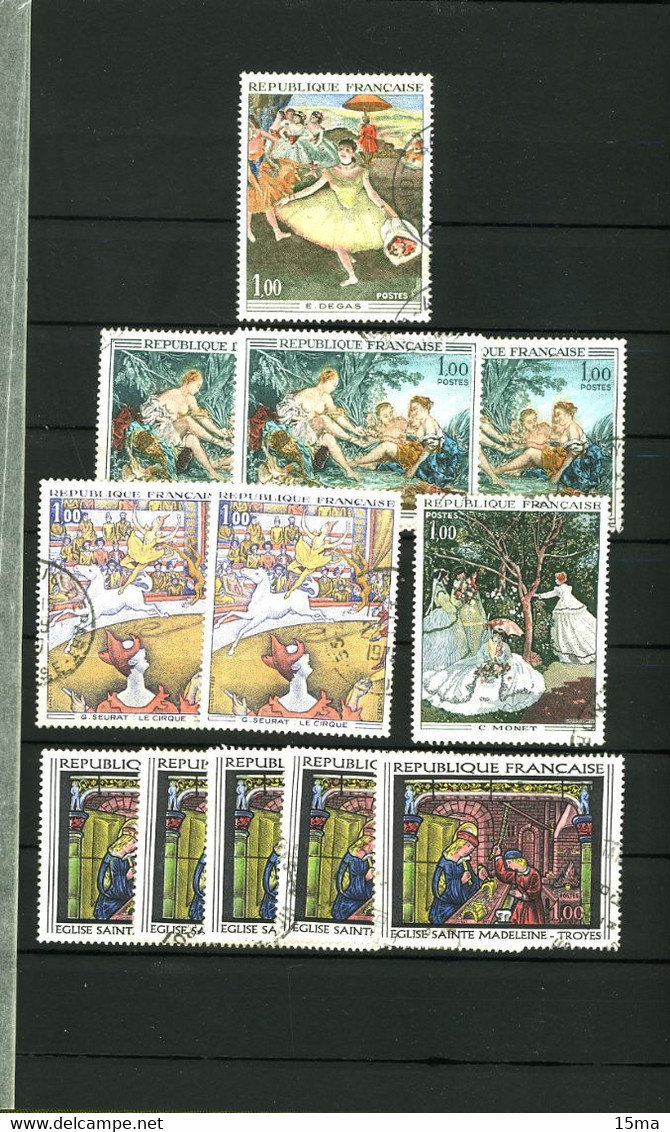 Album Timbres France majorité oblitérés Envoi en colissimo 1 kg