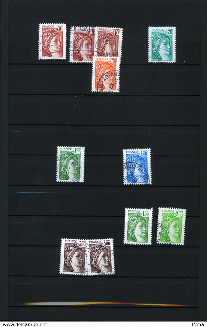 Album Timbres France majorité oblitérés Envoi en colissimo 1 kg