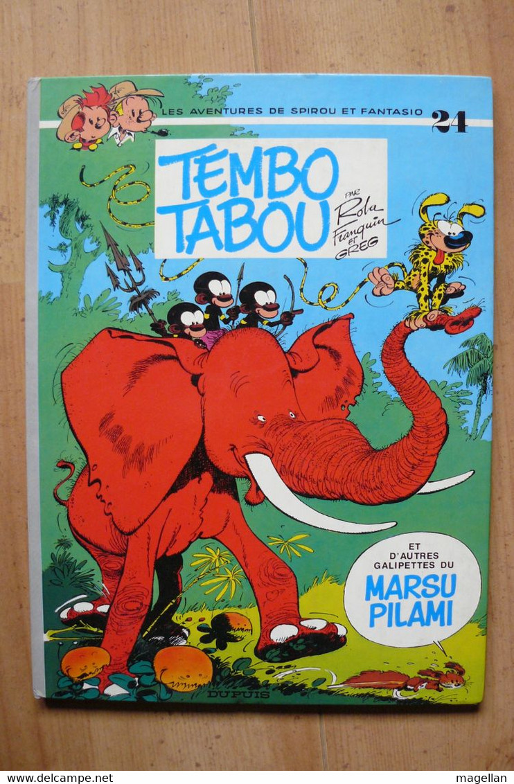 Spirou & Fantasio - 24 - Le Tembo Tabou - Réédition De 1977 - Spirou Et Fantasio