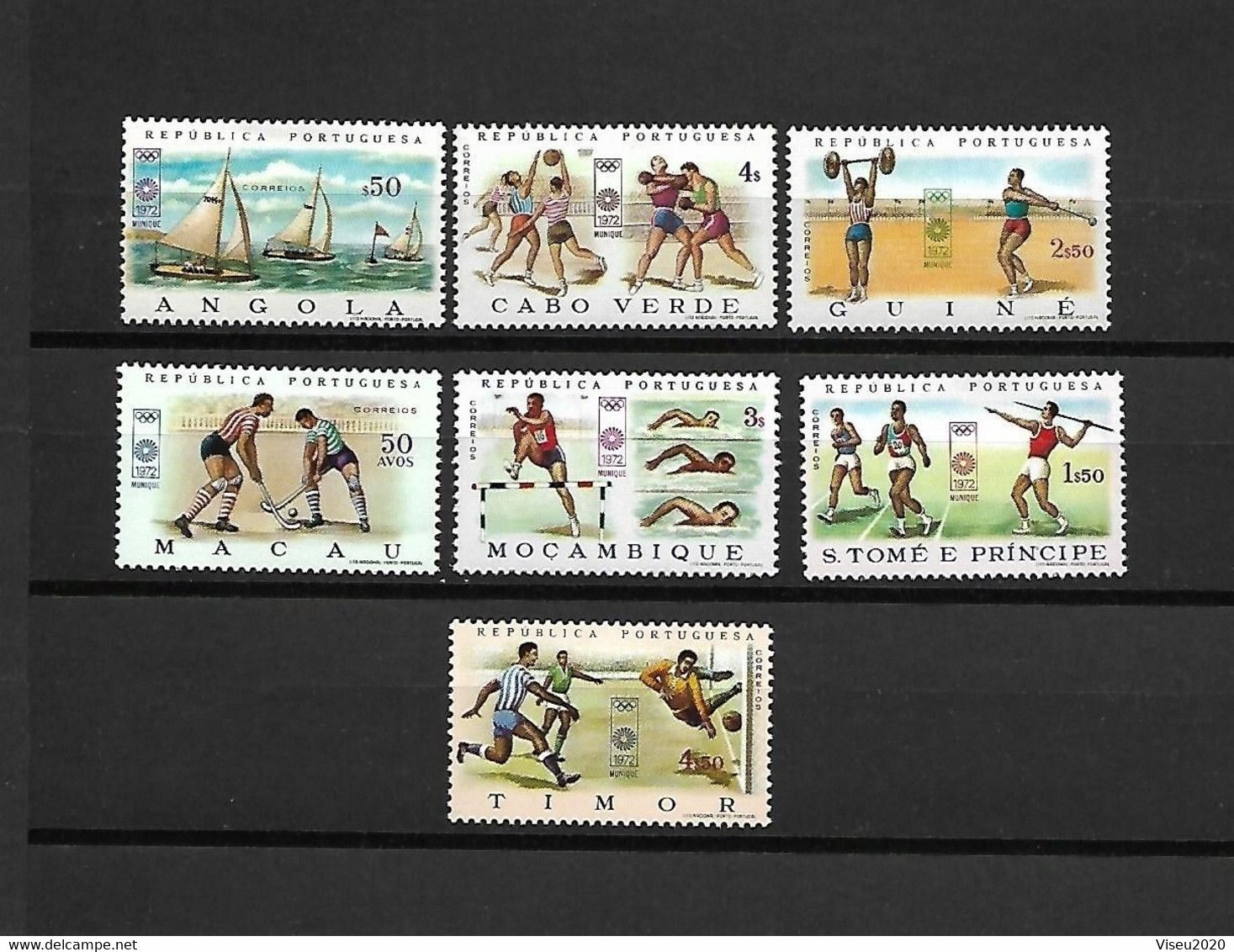 Portugal (África) 1972 - Jogos Olímpicos - Serie Completa - Africa Portuguesa