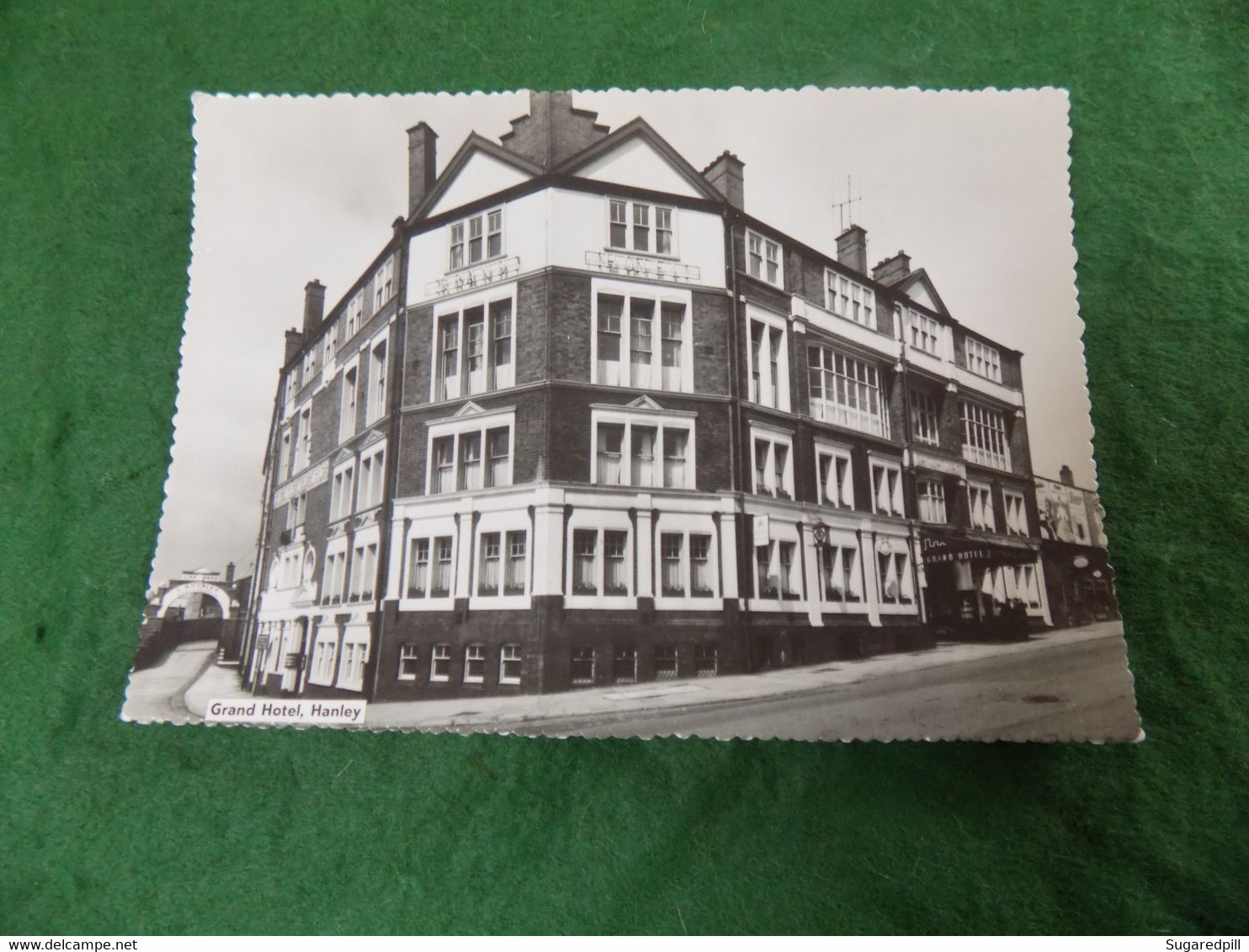 VINTAGE UK STAFFORDSHIRE: STOKE Hanley Grand Hotel B&w Trust Houses - Stoke-on-Trent