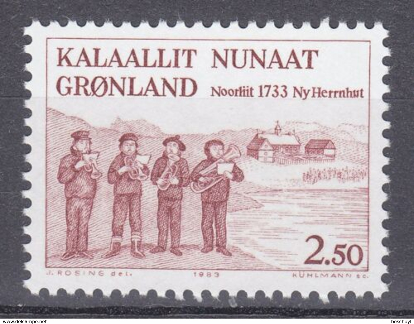 Greenland, 1983, Missionaries, Music, MNH, Michel 146 - Sonstige & Ohne Zuordnung