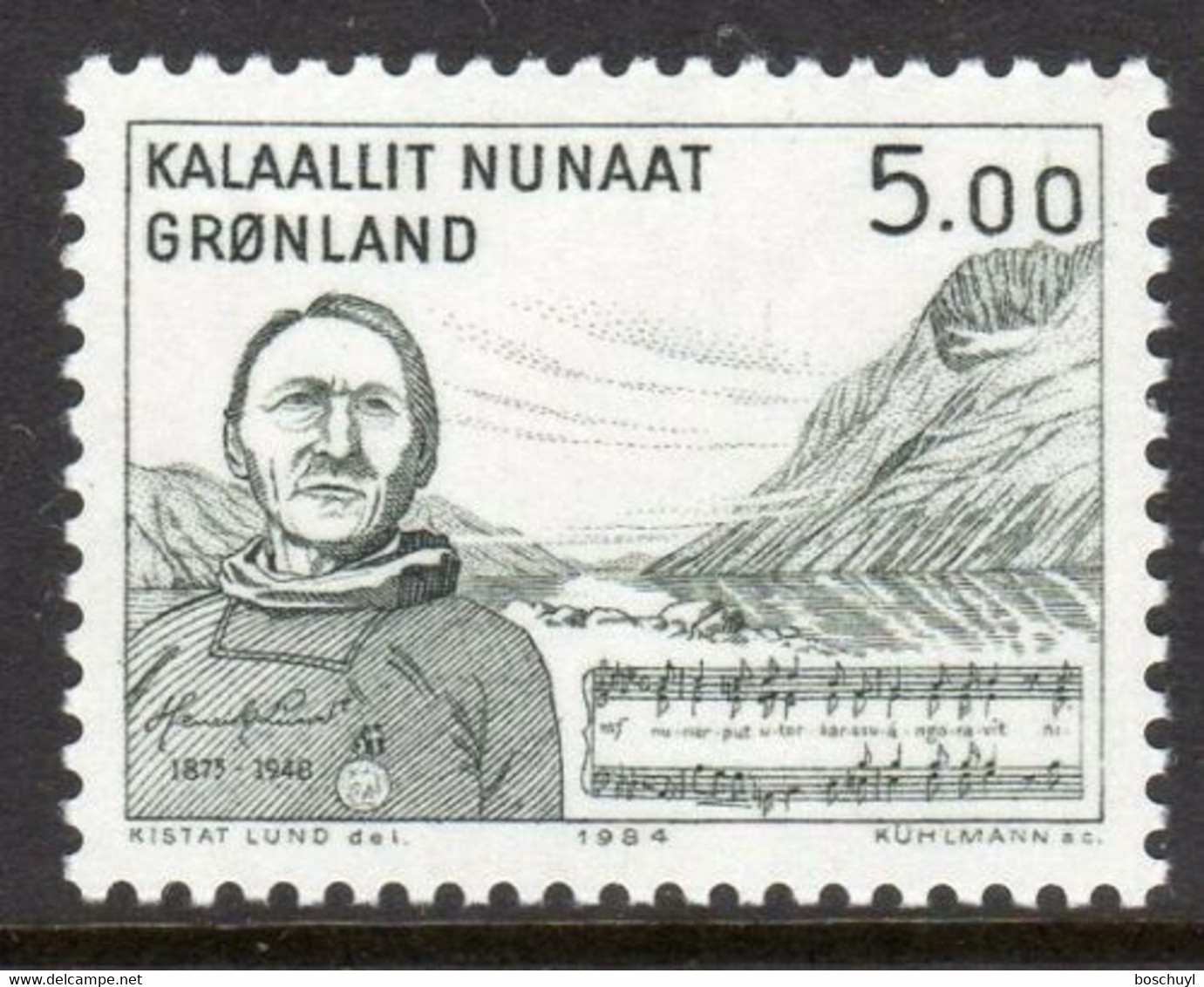 Greenland, 1984, Lund, Composer, Music, Anthem, MNH, Michel 153 - Sonstige & Ohne Zuordnung