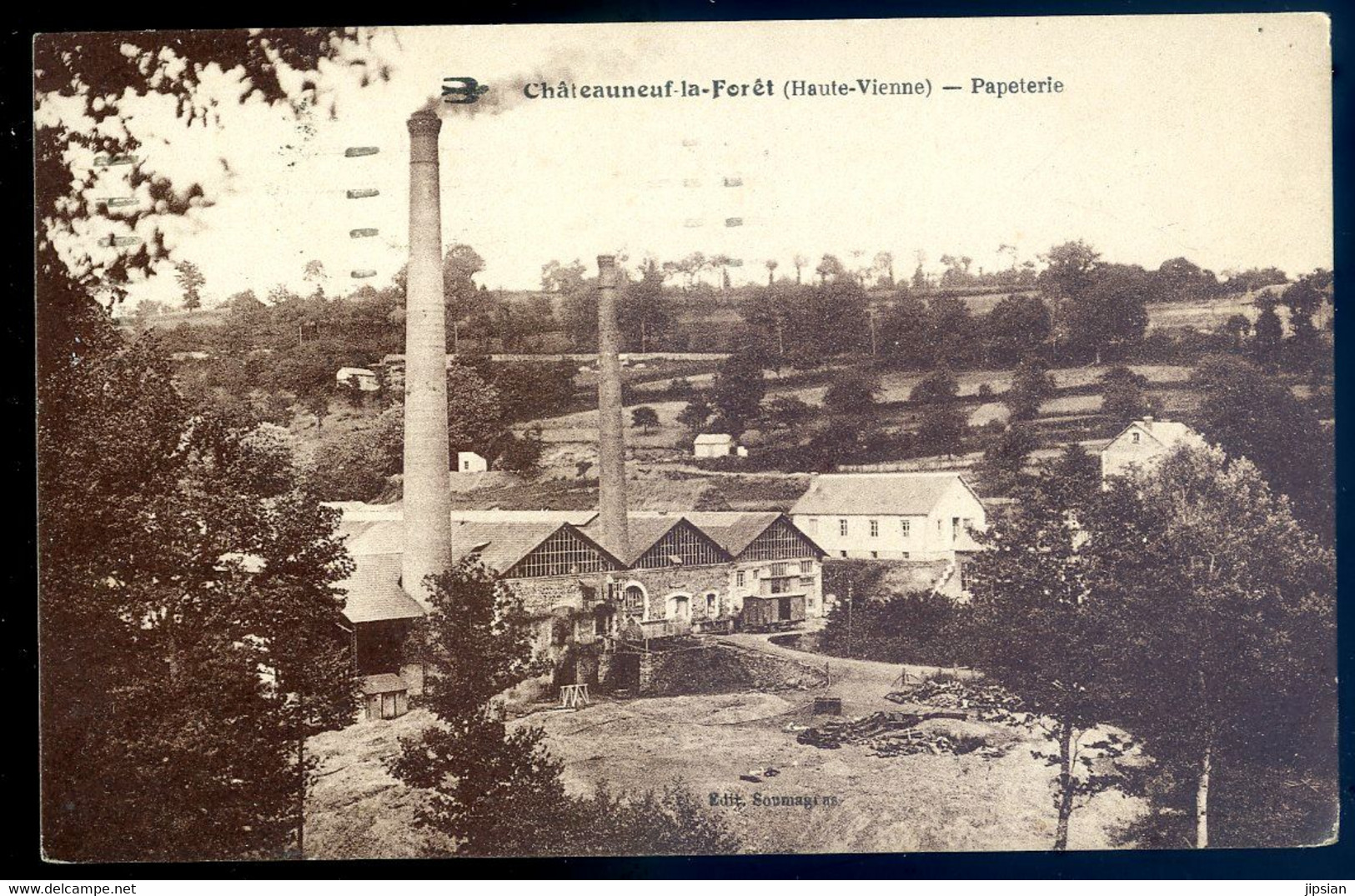 Cpa Du 87 Chateauneuf La Forêt -- Papeterie   AVR20-24 - Chateauneuf La Foret