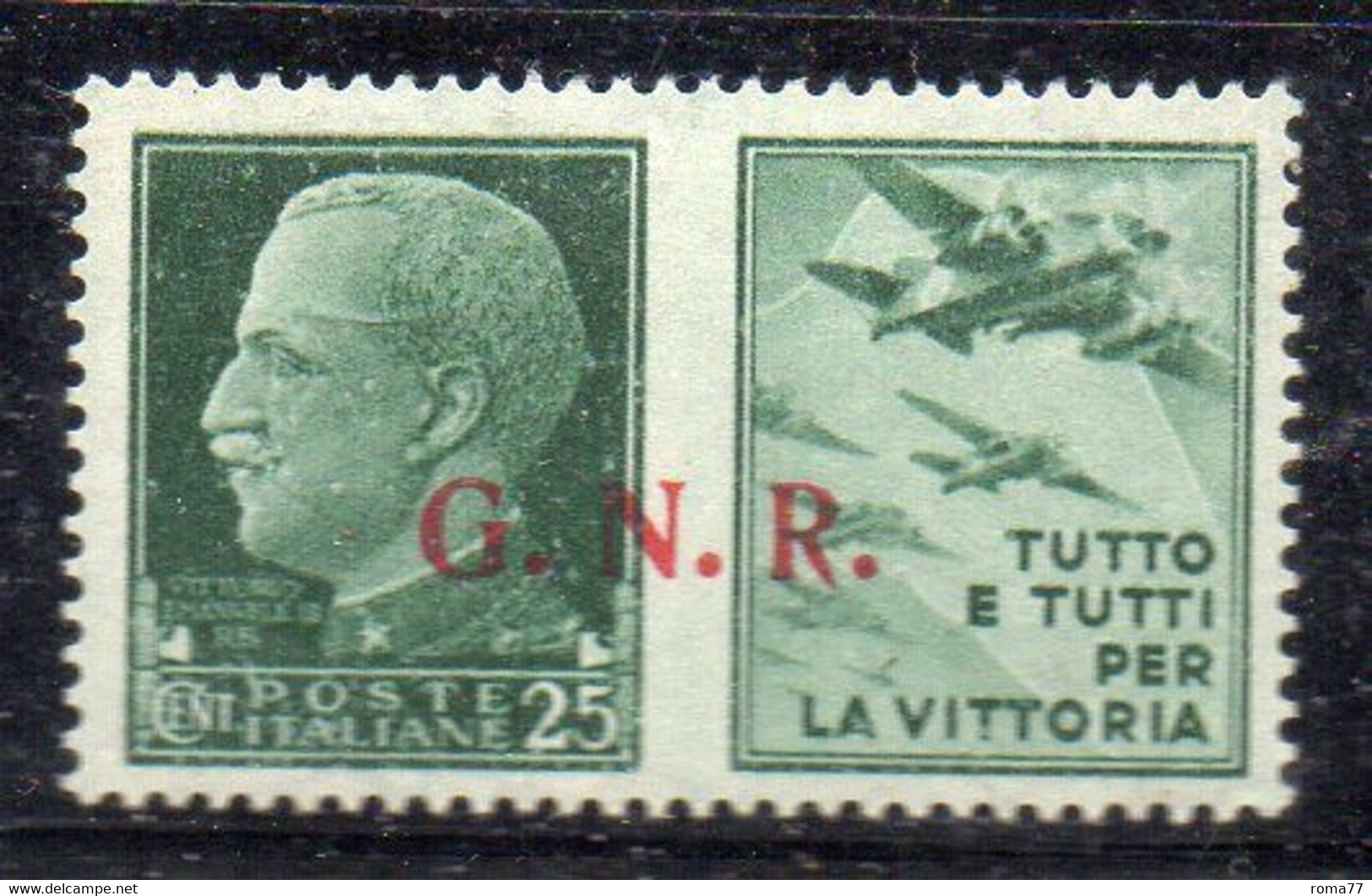 RSI66 - G.N.R. REPUBBLICA SOCIALE 1944 , Propaganda Di Guerra 25 Cent "tutto E Tutti..."  *** - Propagande De Guerre