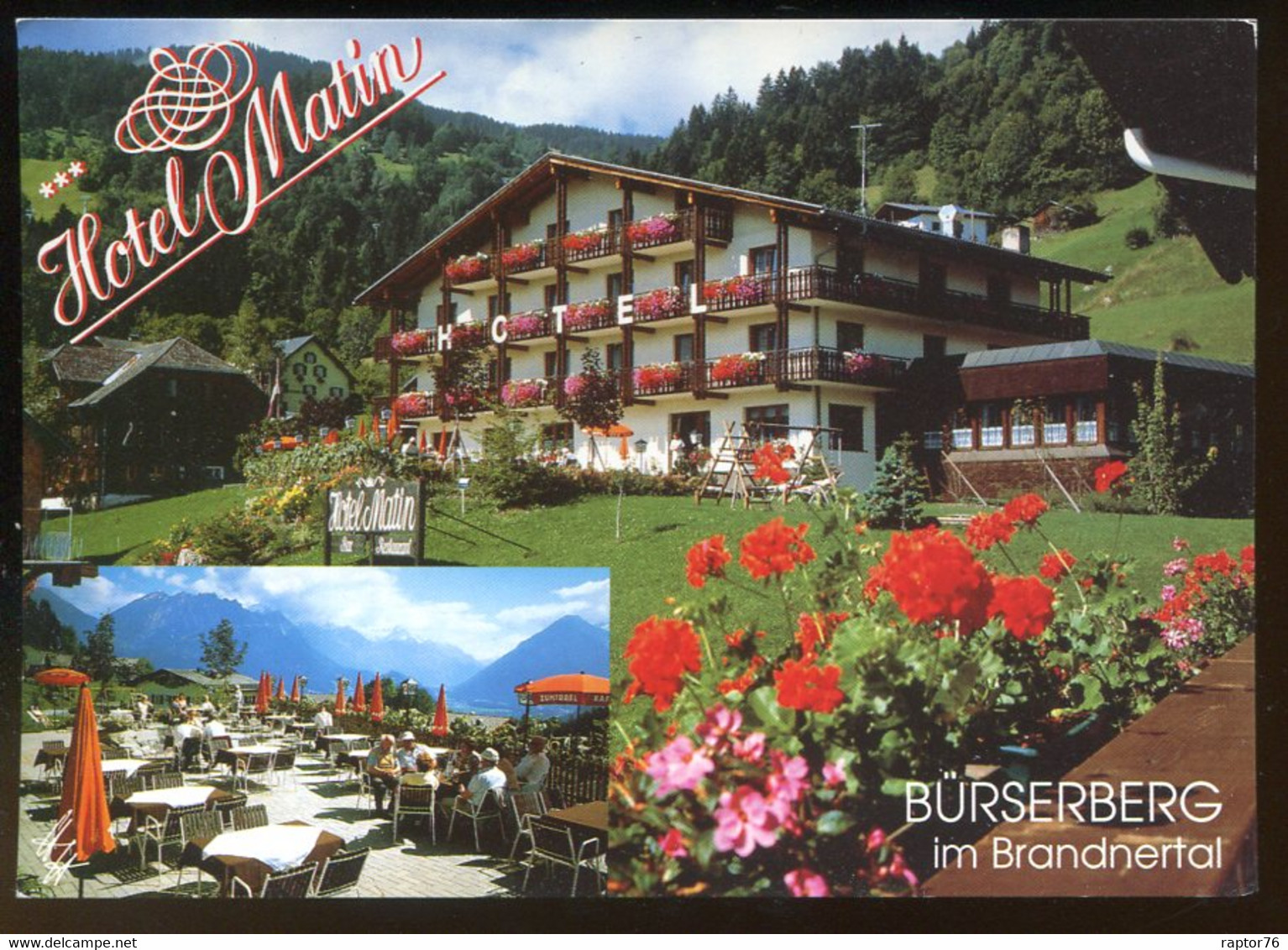 CPM Neuve Autriche Bürserberg Im BRANDNERTAL " Hotel Matin " Famille Holl - Brandertal