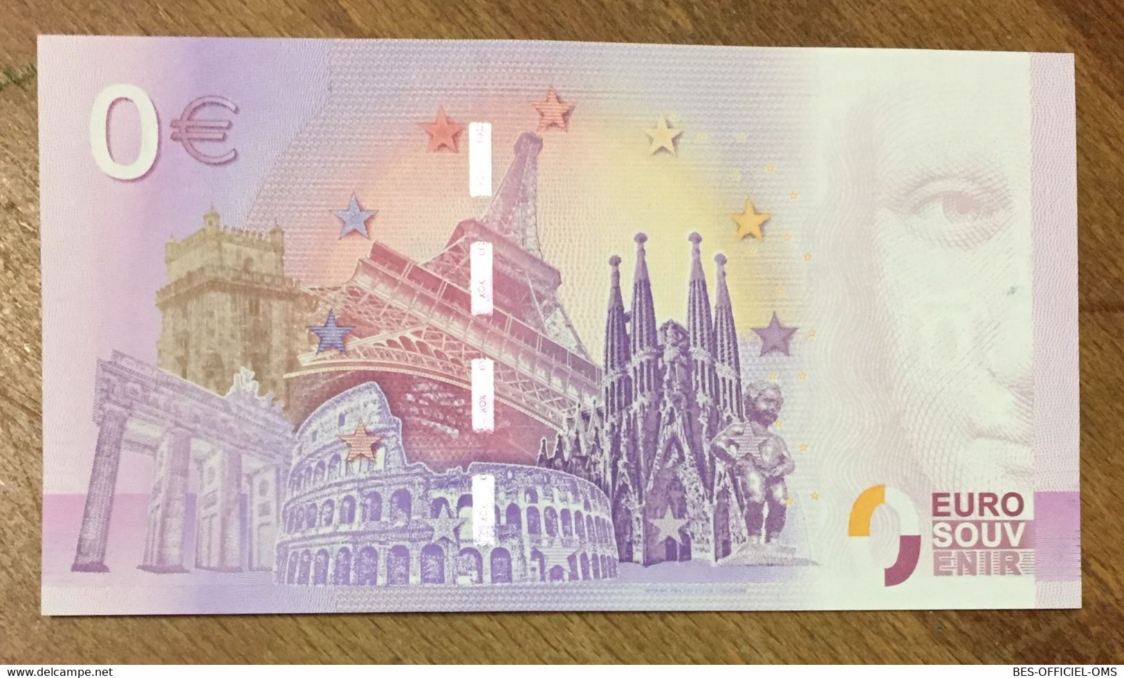 2017 BILLET 0 EURO SOUVENIR ALLEMAGNE DEUTSCHLAND ROTHENBURG O. D. TAUBER ZERO 0 EURO SCHEIN BANKNOTE PAPER MONEY - [17] Fakes & Specimens