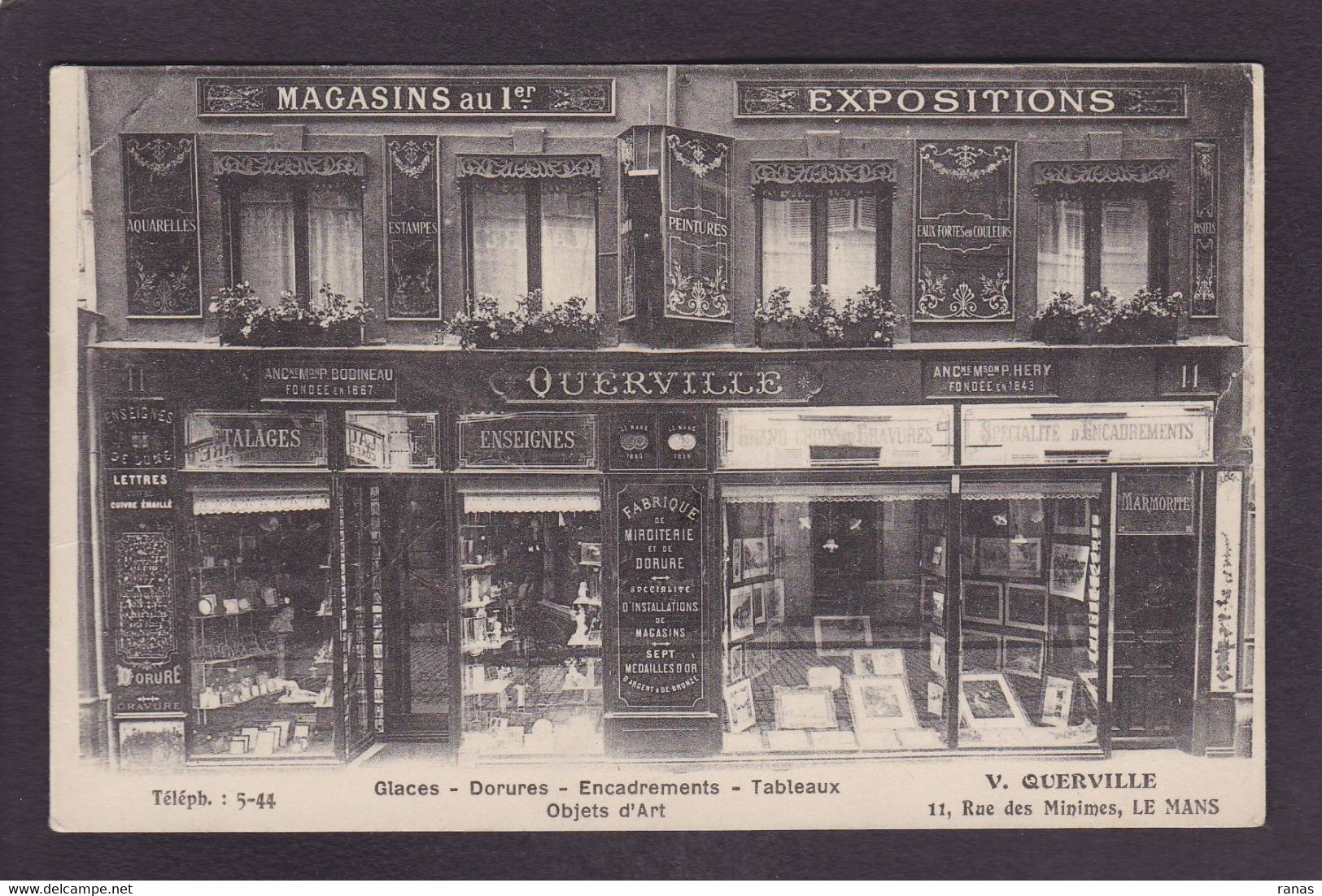 CPA Sarthe 72 Le Mans Commerce Shop Front Devanture Magasin Non Circulé - Le Mans