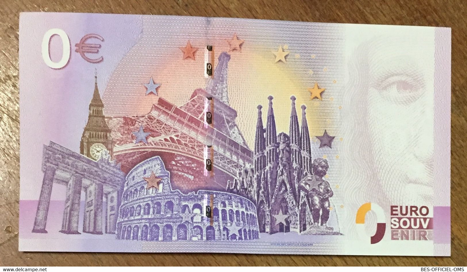 2017 BILLET 0 EURO SOUVENIR ALLEMAGNE DEUTSCHLAND EUROPA PARK ZERO 0 EURO SCHEIN BANKNOTE PAPER MONEY - Specimen