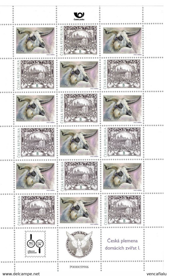 Czech Republic 2020 - Czech National Breeding Sheep "valaska", Special Cupons, MS - Farm