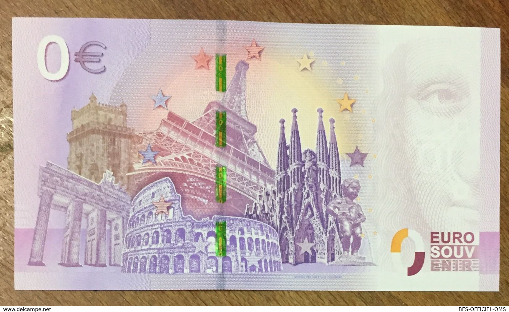 2017 BILLET 0 EURO SOUVENIR ALLEMAGNE DEUTSCHLAND HEIDELBERGER SCHLOSS ZERO 0 EURO SCHEIN BANKNOTE PAPER MONEY - [17] Vals & Specimens