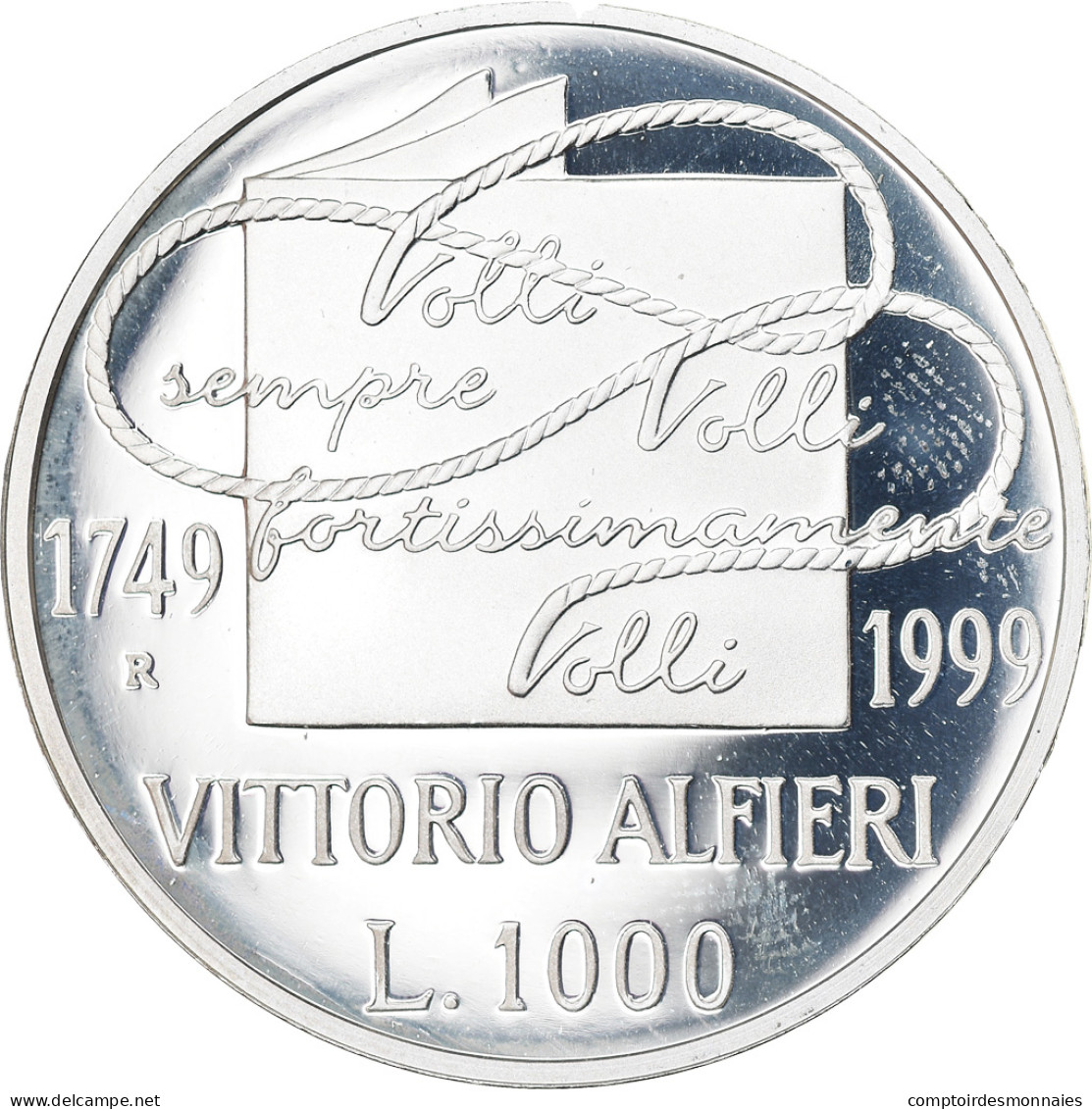 Monnaie, Italie, 1000 Lire, 1999, Rome, Proof, FDC, Argent, KM:221 - 1 000 Lire