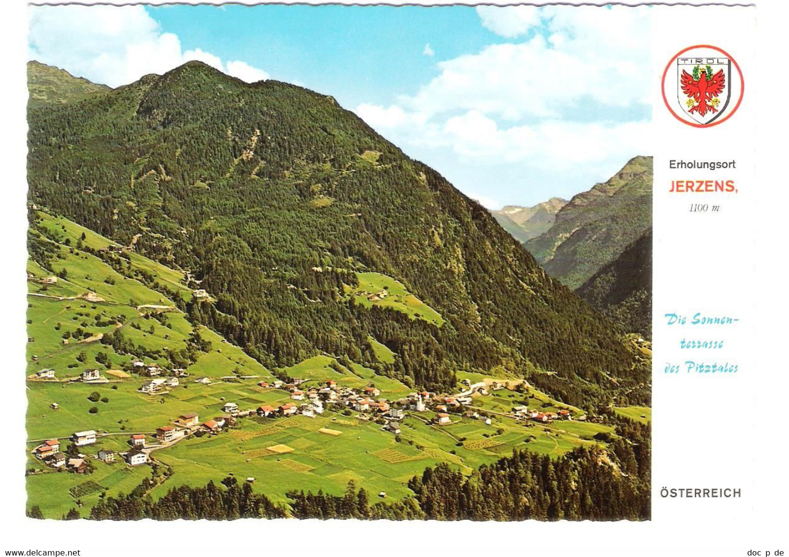 Österreich - A-6480 Jerzens - Pitztal - Alpine Luftbild Innsbruck - Luftaufnahme - Pitztal