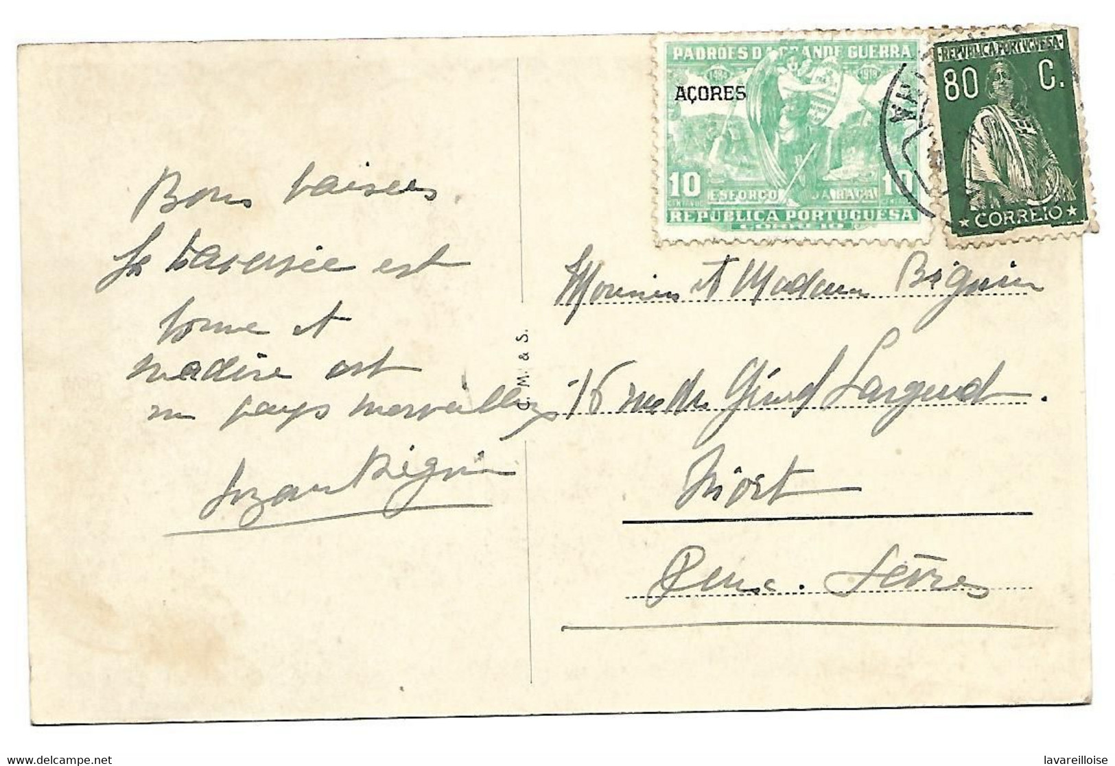 CPA PORTUGAL LES AçORES MOUNT CAR TRES BEAU TIMBRAGE RARE BELLE CARTE !! - Açores